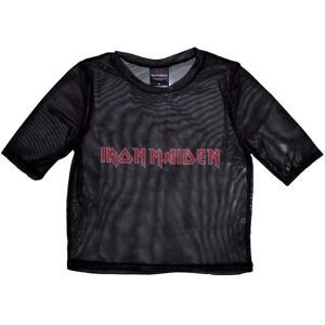 Iron Maiden Svart XS Logo Mesh Crop Top - Crop Top Iron Maiden Svart XS Logo Mesh Crop Top - Crop Top