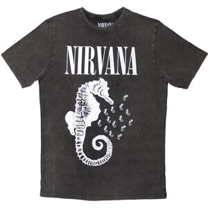 Nirvana XL Hästhuvud & Logo Mono T-shirt - T-shirt Nirvana XL Hästhuvud & Logo Mono T-shirt - T-shirt