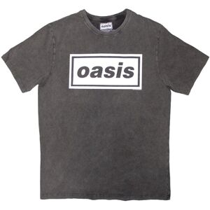 Oasis - Decca Logo - Charcoal Grey - Stone Wash - T-Shirt Oasis - Decca Logo - Charcoal Grey - Stone Wash - T-Shirt