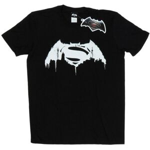 DC Comics Batman v Superman Beaten Logo T-Shirt - T-Shirt DC Comics Batman v Superman Beaten Logo T-Shirt - T-Shirt