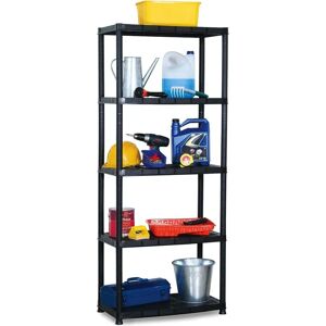 Gr8 Home - 5 Tier Plastic Shelving Unit Gr8 Home - 5 Tier Plastic Shelving Unit