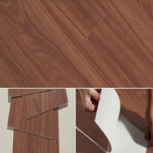 Gr8 Home M15 Dark Brown Self-Adhesive Wood Effect PVC Floor Tiles - Floor tiles Gr8 Home M15 Dark Brown Self-Adhesive Wood Effect PVC Floor Tiles - Floor tiles