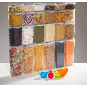 Gr8 Home 24 Pcs Clear Plastic Food Storage Containers Set - Airtight Lock Boxes Gr8 Home 24 Pcs Clear Plastic Food Storage Containers Set - Airtight Lock Boxes