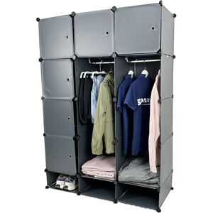 Gr8 Home - Grey 15 Cube Wardrobe - Portable - Wardrobe Gr8 Home - Grey 15 Cube Wardrobe - Portable - Wardrobe