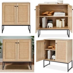Gr8 Home - Buffet Storage Cabinet - Rattan - Wooden - Cabinet Gr8 Home - Buffet Storage Cabinet - Rattan - Wooden - Cabinet