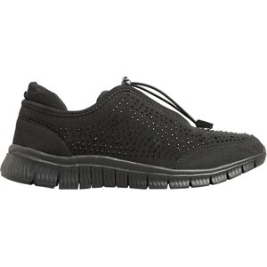 Yours Black Embellished Wide Fit Trainers - Shoe Type Yours Black Embellished Wide Fit Trainers - Shoe Type