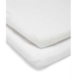 Mamas & Papas Lua Bedside Crib Sheets - White Mamas & Papas Lua Bedside Crib Sheets - White
