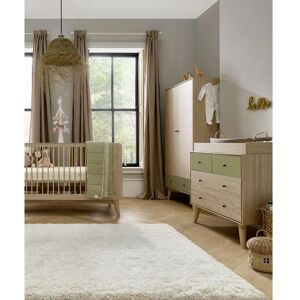Mamas & Papas Coxley 3 Piece Nursery Furniture Set - Natural/Olive Green Mamas & Papas Coxley 3 Piece Nursery Furniture Set - Natural/Olive Green