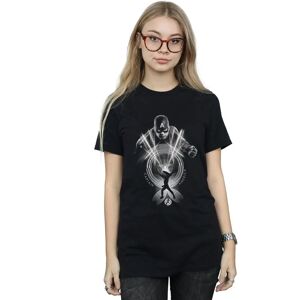 Marvel Women's Captain America Circle Boyfriend Fit T-Shirt - T-Shirt Marvel Women's Captain America Circle Boyfriend Fit T-Shirt - T-Shirt