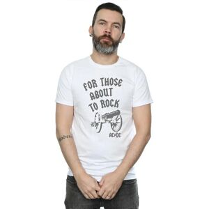 AC/DC Herren Weiß 3X-Large Rock Kanone T-Shirt AC/DC Herren Weiß 3X-Large Rock Kanone T-Shirt