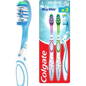 Colgate Max White Medium Toothbrush - Whitening, Gentle Plaque Removal Colgate Max White Medium Toothbrush - Whitening, Gentle Plaque Removal