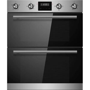 Cookology 60cm Electric Double Oven Built-under Design Touch Controls Quick Heat A Energy Rated - Stainless Steel Cookology 60cm Electric Double Oven Built-under Design Touch Controls Quick Heat A Energy Rated - Stainless Steel