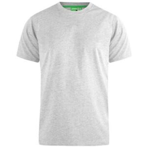 Duke D555e Mens Kingsize Crew Neck T-Shirt - Grey - T-Shirt Duke D555e Mens Kingsize Crew Neck T-Shirt - Grey - T-Shirt