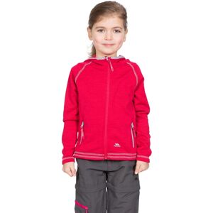 Trespass Childrens Girls Goodness Full Zip Hooded Fleece Jacket - Raspberry Marl Trespass Childrens Girls Goodness Full Zip Hooded Fleece Jacket - Raspberry Marl
