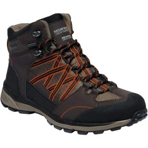 Regatta Men's Waterproof Samaris II Mid Hiking Boots - Peat, Gold Flame, UK6 Regatta Men's Waterproof Samaris II Mid Hiking Boots - Peat, Gold Flame, UK6