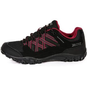 Regatta Women's Edgepoint III Waterproof Walking Shoes - Black Pink Regatta Women's Edgepoint III Waterproof Walking Shoes - Black Pink