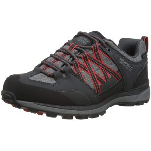 Regatta Samaris II Waterproof Walking Shoes - Granite Red Sky Regatta Samaris II Waterproof Walking Shoes - Granite Red Sky