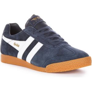 Gola Harrier Suede Navy White Trainers - Sneakers Gola Harrier Suede Navy White Trainers - Sneakers