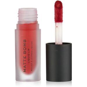 Revolution Makeup Matte Bomb Labial Rojo Claro - Maquillaje Líquido Revolution Makeup Matte Bomb Labial Rojo Claro - Maquillaje Líquido