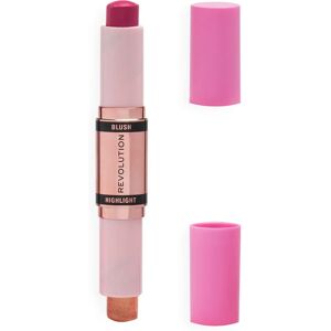 Makeup Revolution Blush & Highlight Stick - Champagne Shine - Face Makeup Makeup Revolution Blush & Highlight Stick - Champagne Shine - Face Makeup