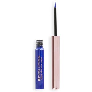 Eyeliner liquide Super Flick de Makeup Revolution - Bleu, Vegan Eyeliner liquide Super Flick de Makeup Revolution - Bleu, Vegan