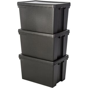Wham Storage 62L Crystal Box & Lid – Clear/Black, 37x59.5x39.5cm Wham Storage 62L Crystal Box & Lid – Clear/Black, 37x59.5x39.5cm