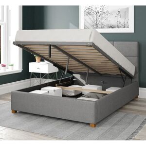 Aspire Caine - Caine Upholstered Ottoman Storage - Grey - Bed Aspire Caine - Caine Upholstered Ottoman Storage - Grey - Bed