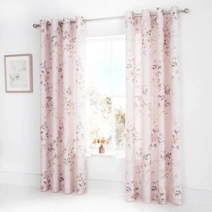 Catherine Lansfield Canterbury Floral Eyelet Curtains - Curtains Catherine Lansfield Canterbury Floral Eyelet Curtains - Curtains