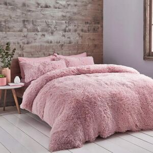 Catherine Lansfield Cuddly King Duvet Set - Blush - Bedding Set Catherine Lansfield Cuddly King Duvet Set - Blush - Bedding Set