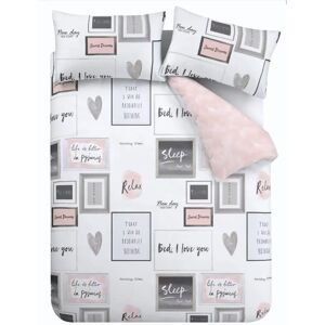 Bianca Catherine Lansfield Sleep Dreams Double Duvet Set - Sleep Type Bianca Catherine Lansfield Sleep Dreams Double Duvet Set - Sleep Type