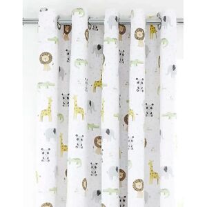Catherine Lansfield White Roarsome Animals Reversible Curtains - Curtain Catherine Lansfield White Roarsome Animals Reversible Curtains - Curtain