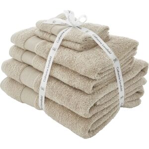 Catherine Lansfield Natural Anti Bacterial Towel Set - Towels Catherine Lansfield Natural Anti Bacterial Towel Set - Towels