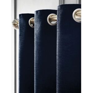 Hyperion Selene Luxury Chenille Weighted Navy Curtains Hyperion Selene Luxury Chenille Weighted Navy Curtains