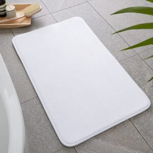 Catherine Lansfield White Memory Foam Bath Mat - Bath Mat Catherine Lansfield White Memory Foam Bath Mat - Bath Mat