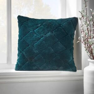 Catherine Lansfield Cosy Diamond Faux Fur 43cm x 43cm Filled Cushion - Cushion Catherine Lansfield Cosy Diamond Faux Fur 43cm x 43cm Filled Cushion - Cushion