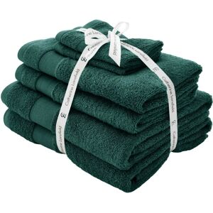 Catherine Lansfield Dark Green Cotton Towels - Towels Catherine Lansfield Dark Green Cotton Towels - Towels