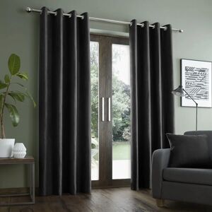 Catherine Lansfield Cortinas de Ante Negro 168 x 183cm - Cortinas Catherine Lansfield Cortinas de Ante Negro 168 x 183cm - Cortinas