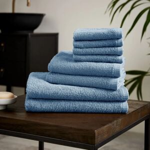 Catherine Lansfield Quick Dry Cotton 8 Piece Towel Set - Bath Towel Catherine Lansfield Quick Dry Cotton 8 Piece Towel Set - Bath Towel
