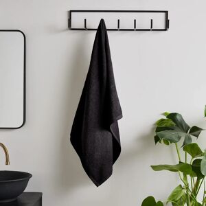 Catherine Lansfield Quick Dry Cotton Black Bath Sheet - Towel Collection Catherine Lansfield Quick Dry Cotton Black Bath Sheet - Towel Collection