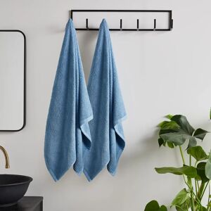 Catherine Lansfield Quick Dry Cotton Blue Bath Sheet - Bath Sheet Catherine Lansfield Quick Dry Cotton Blue Bath Sheet - Bath Sheet