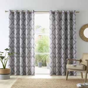 Catherine Lansfield Aztec Geo Cortinas Charcoal - Cortinas Catherine Lansfield Aztec Geo Cortinas Charcoal - Cortinas