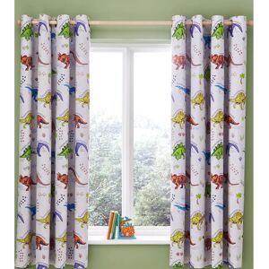 Catherine Lansfield Prehistoric Dinosaur Reversible Curtains - Curtains Catherine Lansfield Prehistoric Dinosaur Reversible Curtains - Curtains