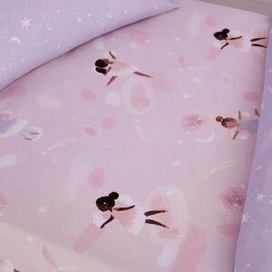 Catherine Lansfield Dancing Fairies Pink Fitted Sheet - Double Bed Catherine Lansfield Dancing Fairies Pink Fitted Sheet - Double Bed
