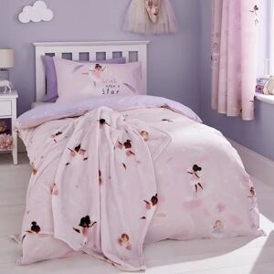 Catherine Lansfield Dancing Fairies Pink Reversible Duvet Cover Set Catherine Lansfield Dancing Fairies Pink Reversible Duvet Cover Set