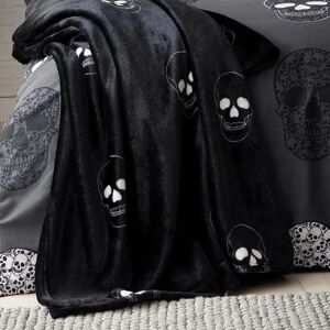 Catherine Lansfield Skulls Grey Blanket - Blanket Throw Catherine Lansfield Skulls Grey Blanket - Blanket Throw