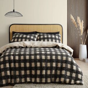 Catherine Lansfield Cosy Borg Sherpa Check Duvet Cover Set - Duvet Cover Set Catherine Lansfield Cosy Borg Sherpa Check Duvet Cover Set - Duvet Cover Set