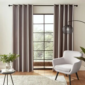 Catherine Lansfield Silver Faux Silk Blackout Curtains - 229cm x 229cm - Curtains Catherine Lansfield Silver Faux Silk Blackout Curtains - 229cm x 229cm - Curtains