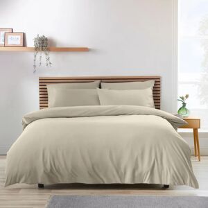 Catherine Lansfield So Soft Easy Iron Duvet Cover Bedding Set Natural Catherine Lansfield So Soft Easy Iron Duvet Cover Bedding Set Natural