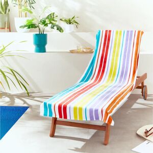 Catherine Lansfield Rainbow Stripe 78cm x 200cm Sun Lounger Towel - Sun Lounger Towel Catherine Lansfield Rainbow Stripe 78cm x 200cm Sun Lounger Towel - Sun Lounger Towel