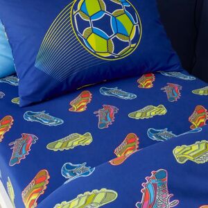 Catherine Lansfield - Bright Football - Navy - Fitted Sheet Catherine Lansfield - Bright Football - Navy - Fitted Sheet